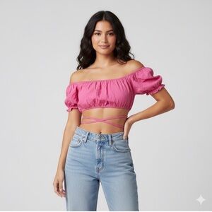 Princess Polly Off-Shoulder Crop Top